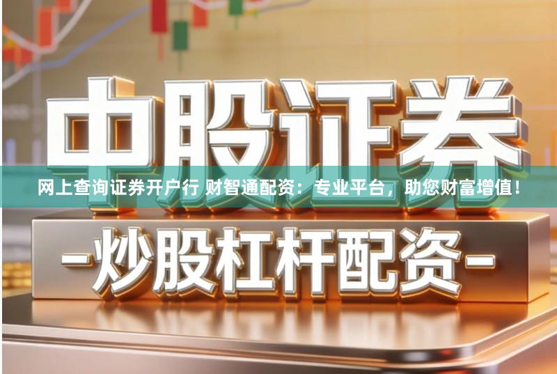 网上查询证券开户行 财智通配资：专业平台，助您财富增值！