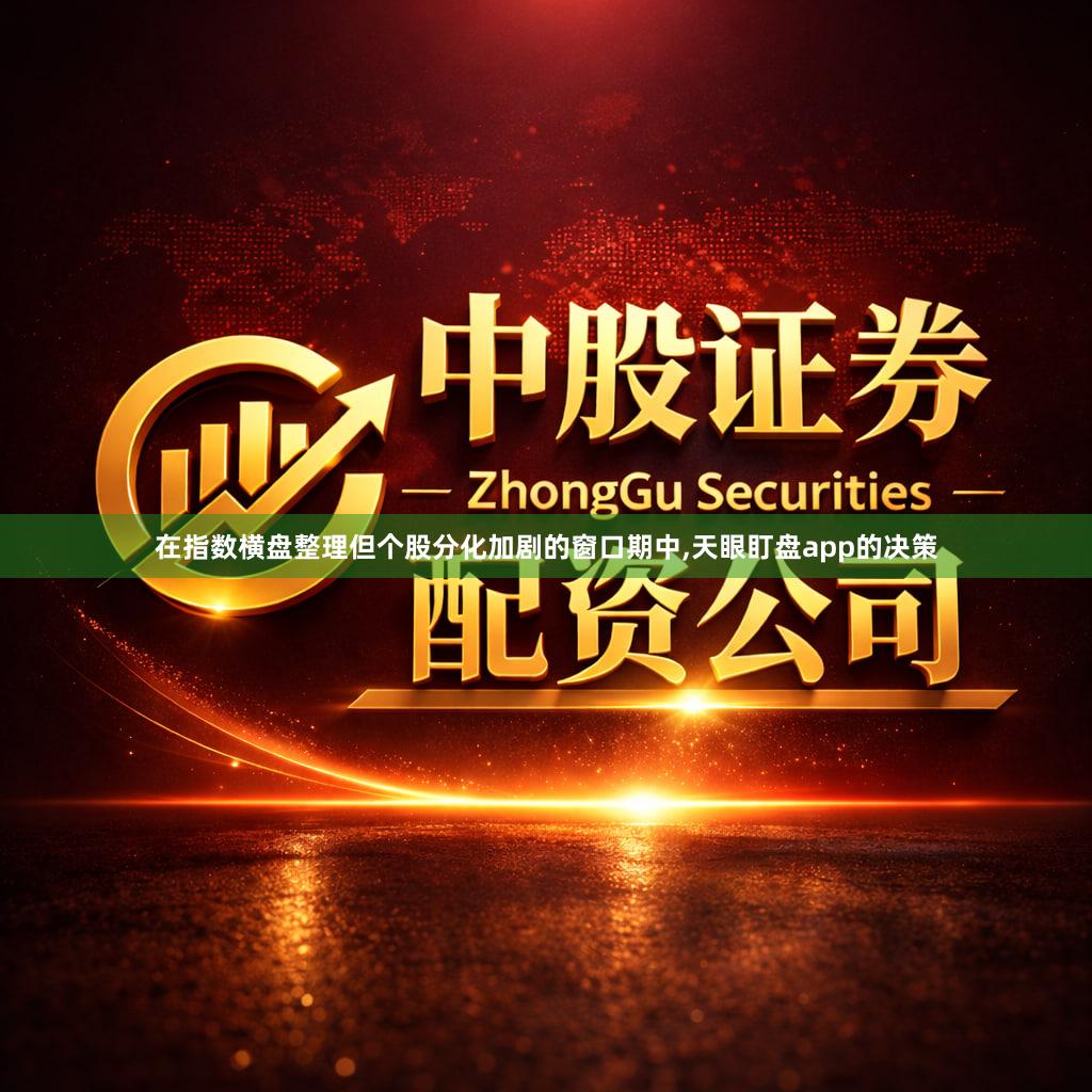 在指数横盘整理但个股分化加剧的窗口期中,天眼盯盘app的决策