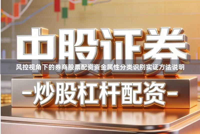 风控视角下的券商股票配资资金属性分类识别实证方法说明